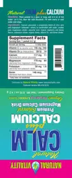 Label for Natural CALM plus Calcium Raspberry-Lemon Flavor