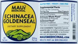 Label for Echinacea Goldenseal 350 mg