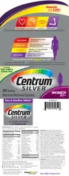 Label for Centrum Silver Women 50+