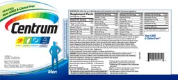 Label for Centrum Men
