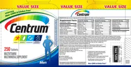 Label for Centrum Men