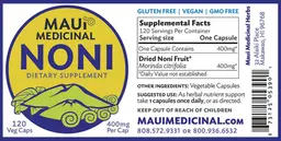 Label for Noni 400 mg