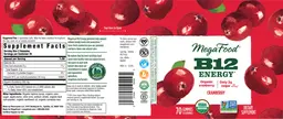 Label for B12 Energy Cranberry