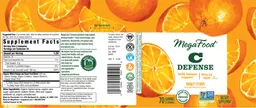 Label for C Defense Tangy Citrus