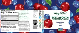 Label for Melatonin Berry Good Sleep 3 mg Berry