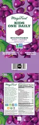 Label for Kids One Daily Multivitamin Soft Chews Grape Flavor