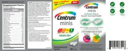 Label for Centrum minis Adults 50+