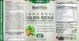 Label for Advanced Colon Scrub