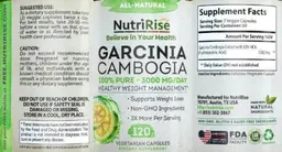 Label for Garcinia Cambogia