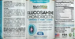 Label for Glucosamine Chondroitin