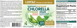 Label for Chlorella Powder