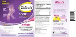 Label for Caltrate Bone Health Advanced Minis