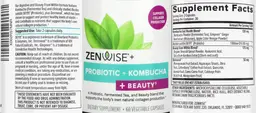 Label for Probiotic+Kombucha+Beauty