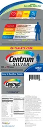 Label for Centrum Silver Men 50+