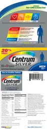 Label for Centrum Silver Men 50+