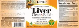 Label for Liver Clean & Build