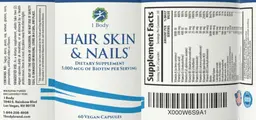 Label for Hair Skin & Nails