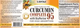 Label for Curcumin Complete 95