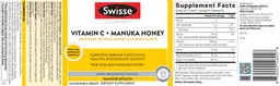 Label for Vitamin C + Manuka Honey Delicious Natural Honey & Lemon Flavor