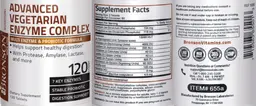 Label for Advanced Vegetarian Enzyme Complex