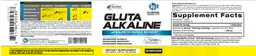 Label for Gluta Alkaline Unflavored