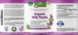 Label for Organic Milk Thistle
