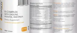 Label for B-Complex with Choline, Inositol and PABA