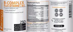 Label for B-Complex plus Vitamin C & E
