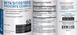 Label for Beta Sitosterol Prostate Complex