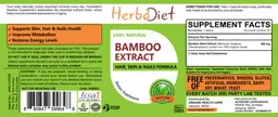 Label for Bamboo Extract
