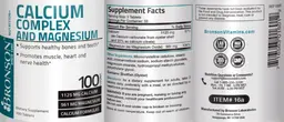 Label for Calcium Complex and Magnesium