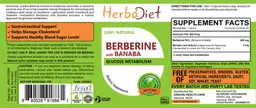 Label for Berberine with Banaba