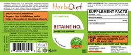 Label for Betaine HCL