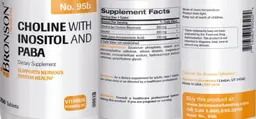 Label for Choline with Inositol and PABA