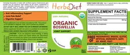 Label for Organic Boswellia