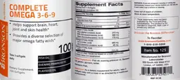Label for Complete Omega 3-6-9