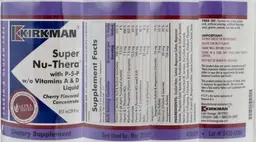 Super Nu-Thera With P-5-P w/o Vitamins A & D Liquid Cherry Flavored Concentrate