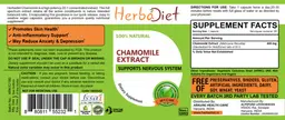 Label for Chamomile Extract