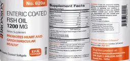 Label for Enteric Coated Fish Oil 1200 mg
