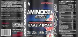 Label for Aminogex Ultra Watermelon
