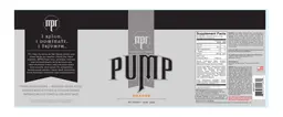 Label for Pump Orange