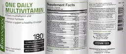 Label for One Daily Multivitamin