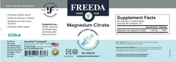 Label for Magnesium Citrate