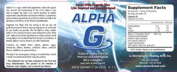 Label for Alpha-G