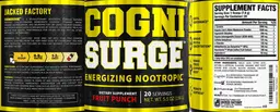 Label for Cognisurge Fruit Punch