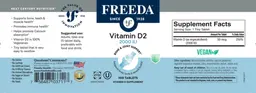 Label for Vitamin D2 2000 IU