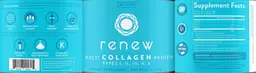 Label for Renew Multi Collagen Protein Types I, II, III, V, X