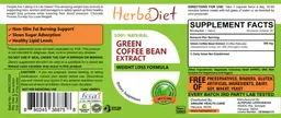 Label for Green Coffee Bean Extract