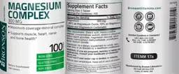 Label for Magnesium Complex 300 mg