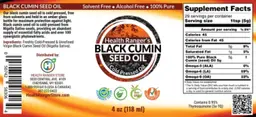 Label for Black Cumin Seed Oil